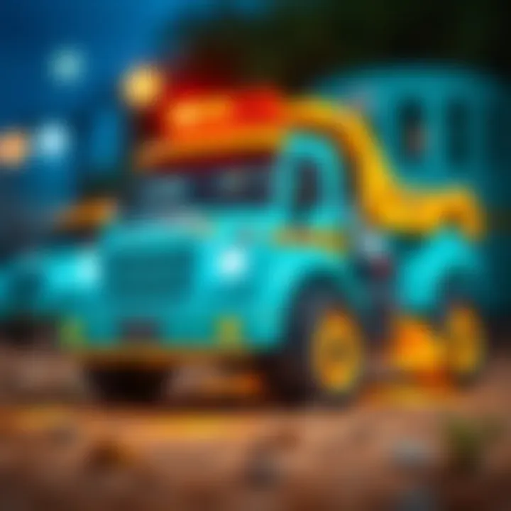 Safety features of electric toy trucks for children