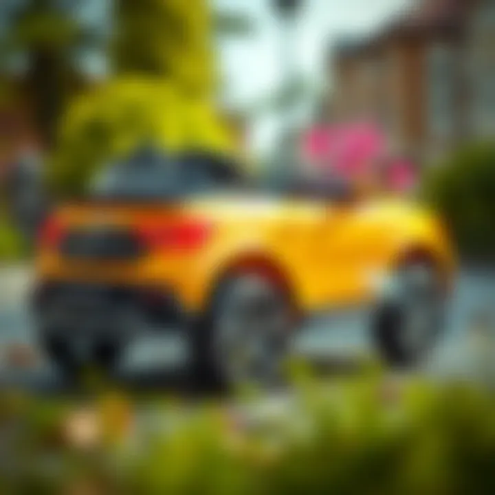 Safety features of an electric toy vehicle