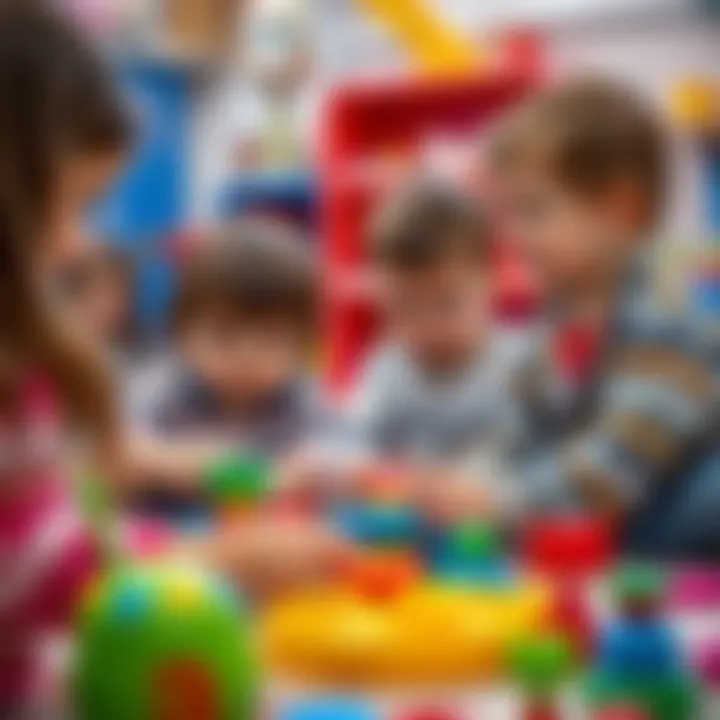Children engaging in interactive play with safe toys