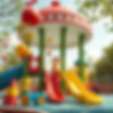 Educational play structures promoting learning through play