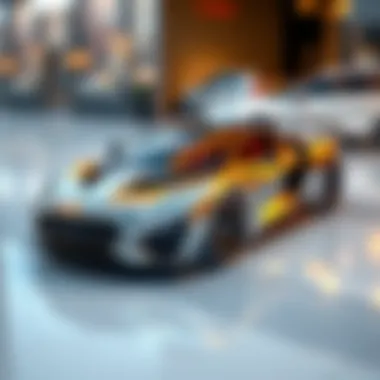 The sleek and elegant design of a luxury car showcasing its aerodynamic features