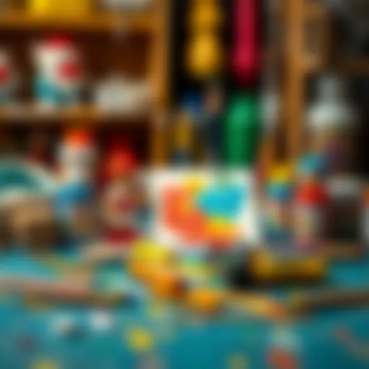 Art supplies for Jackson Storm painting