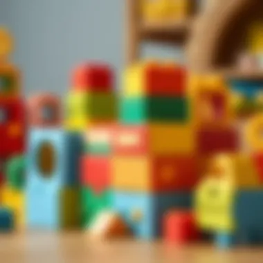 Colorful blocks for creative play