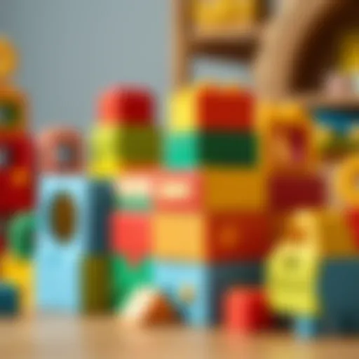 Colorful blocks for creative play