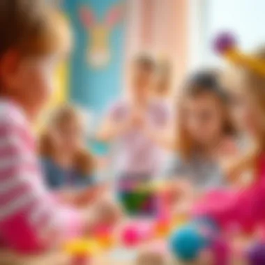Children engaging in collaborative play with Barbie dolls