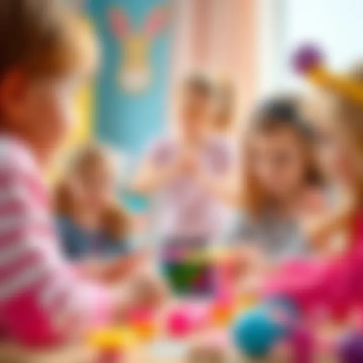 Children engaging in collaborative play with Barbie dolls