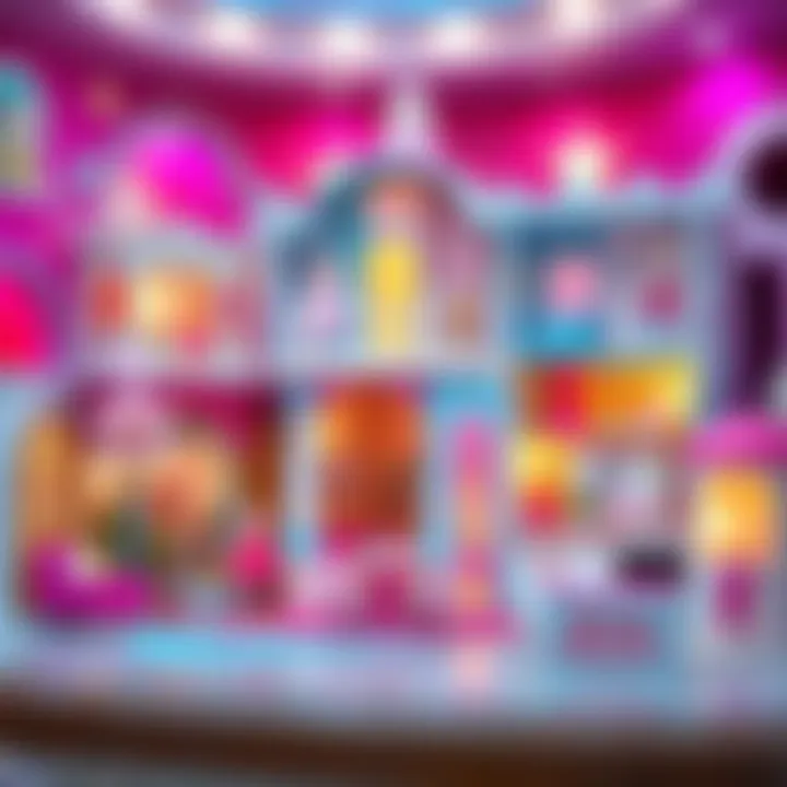 Various designs of Barbie's Dreamhouse reflecting creativity and style.