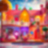 Barbie's Dreamhouse: A World of Imagination A vibrant depiction of Barbie's Dreamhouse showcasing imaginative play.