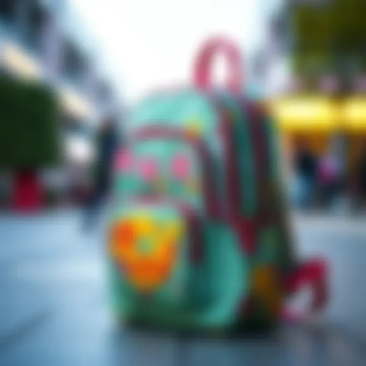 Stylish Barbili school backpack showcasing vibrant designs
