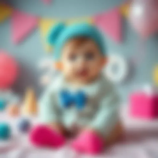 A cute baby outfit for a birthday celebration