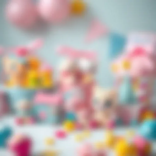 A collection of unique baby shower favors showcasing creativity and charm