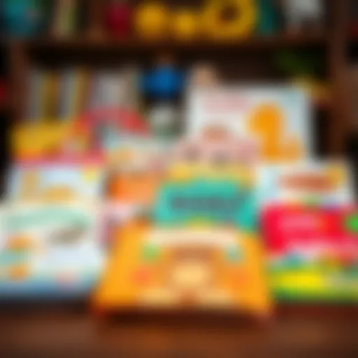 A vibrant collection of baby books for the 0-1 age group