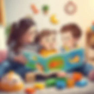 Interactive Reading Experience Parents and babies enjoying a reading session together