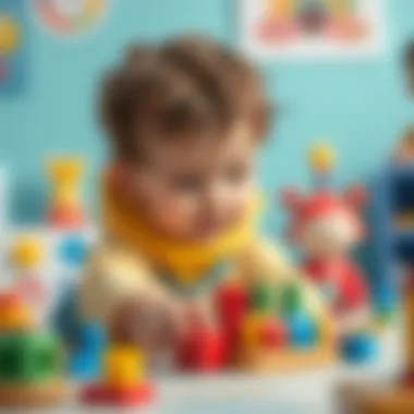 Educational toy playtime fostering development