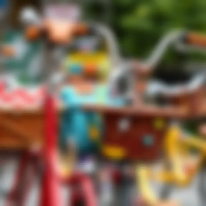 A range of bicycle baskets made from various materials