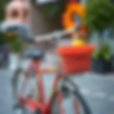 Modern bicycle basket design highlighting functionality and style