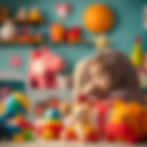 Choosing the Right Gifts for One-Year-Olds A thoughtful mother examining a selection of toys for her one-year-old.