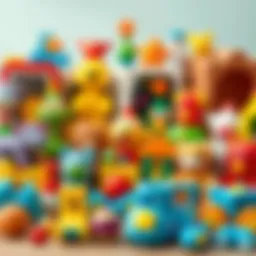 A colorful assortment of age-appropriate toys for toddlers