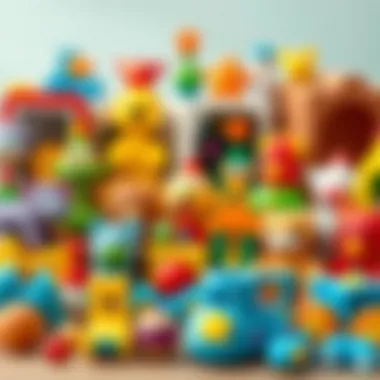A colorful assortment of age-appropriate toys for toddlers