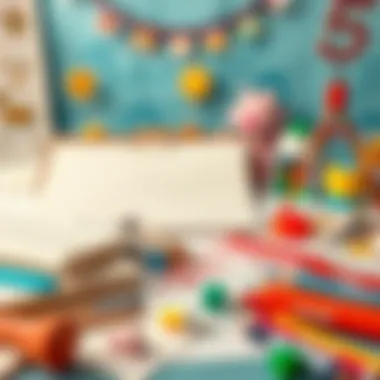 An assortment of canvas and drawing papers spread out creatively