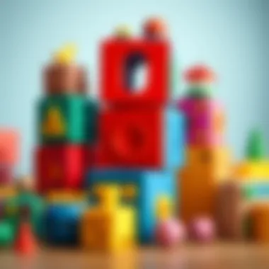A colorful selection of children's cube toys highlighting their educational benefits.