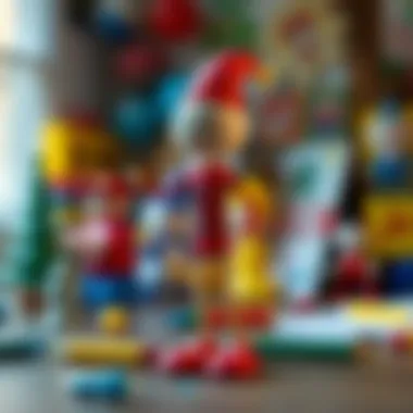 Finished stick figure showcasing creativity