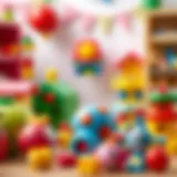 Colorful educational toys for elementary school children