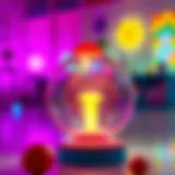 Vibrant light-up ball toy engaging children in play