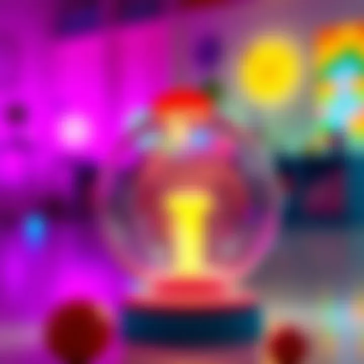 Vibrant Light-Up Ball Toy Vibrant light-up ball toy engaging children in play