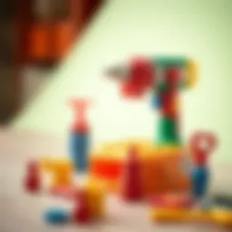 Colorful toy drill set for kids