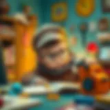 A child solving a mystery in a detective game