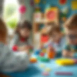 Interactive play session for children