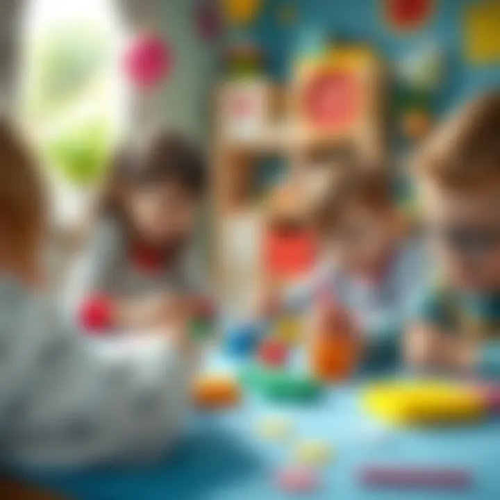 Interactive play session for children