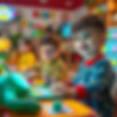 Engagement with Digital Toys Children engaging with interactive digital toys