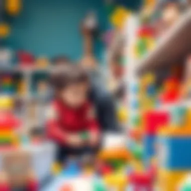 Choosing the Right Toys Together A parent and child selecting toys together