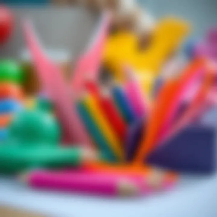 Close-up of safe and eco-friendly stationery options