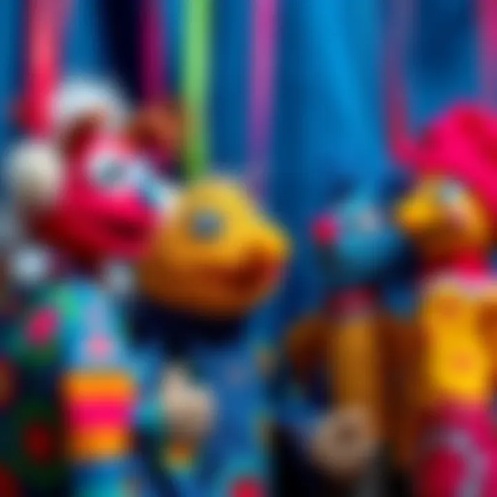 Engaging Children's Imagination with Colorful Puppets Colorful handmade puppets engaging children's imagination