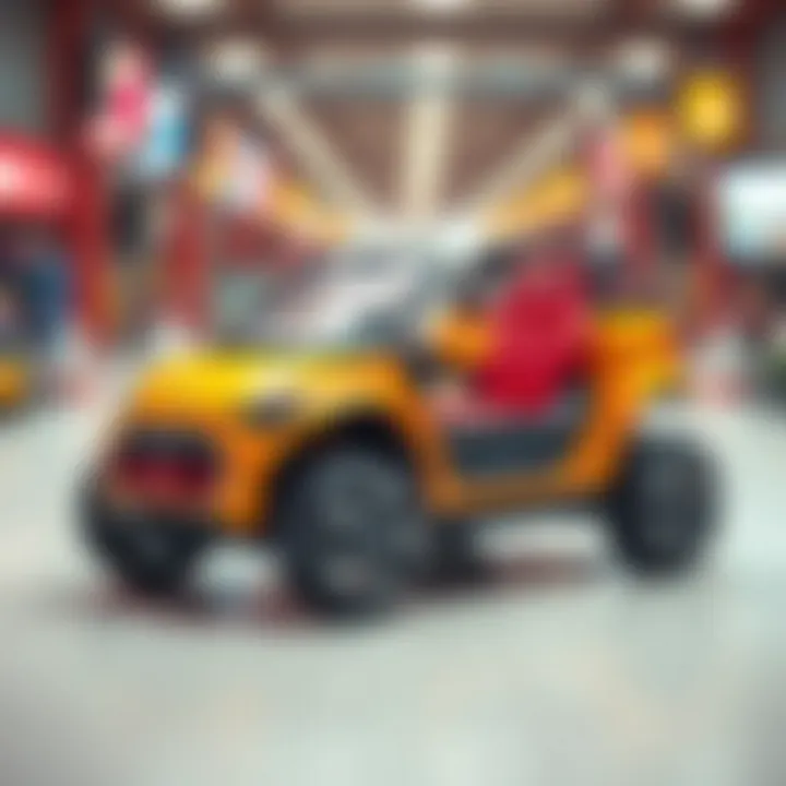 Electric car for children showcasing modern design features