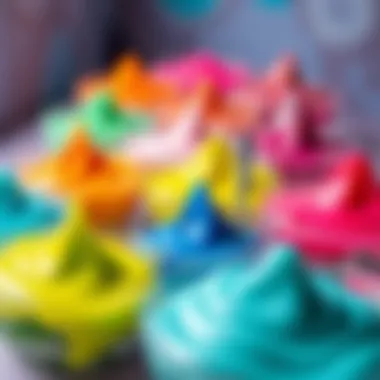 Exploring Colorful Slime Varieties Colorful slime varieties displayed in bowls
