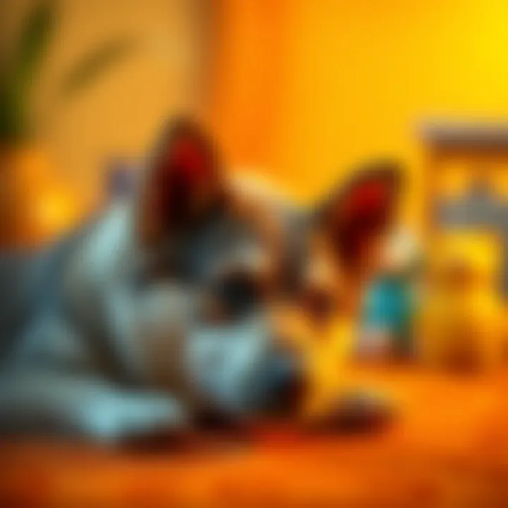 The Calming Influence of Pets A serene moment highlighting the calming effects of pets