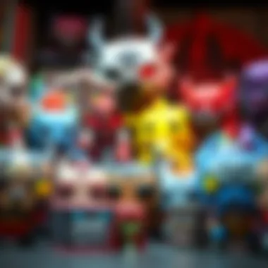 Impressive Display of Demon Slayer Funko Pops A fan showcasing their impressive display of Demon Slayer Funko Pop figures.