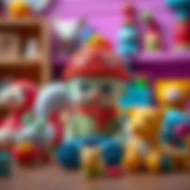 A diverse array of toys promoting developmental skills.