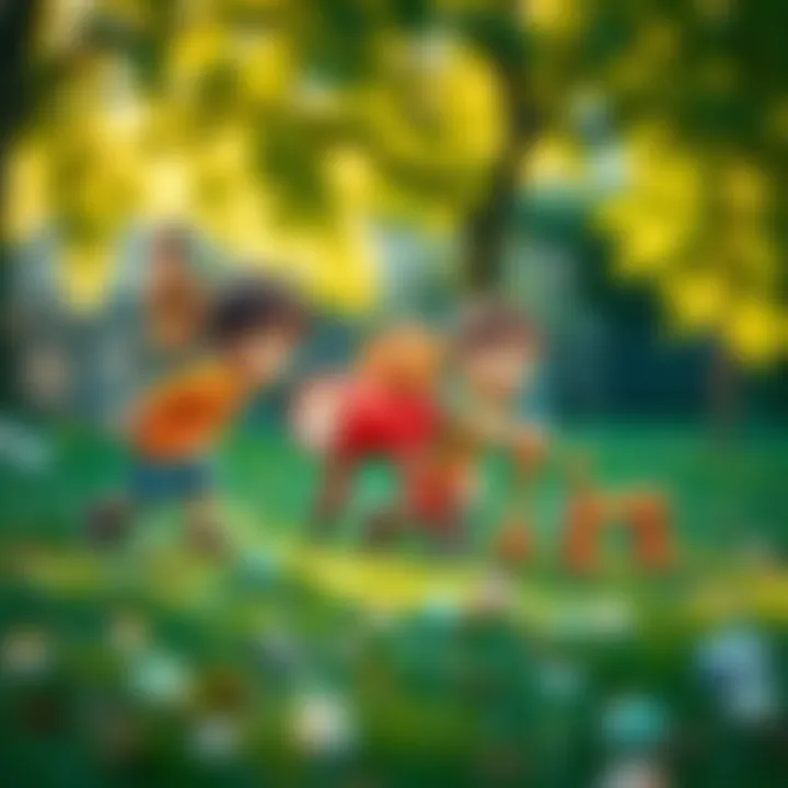 Fun Outdoor Activity Engaging outdoor game suitable for young boys