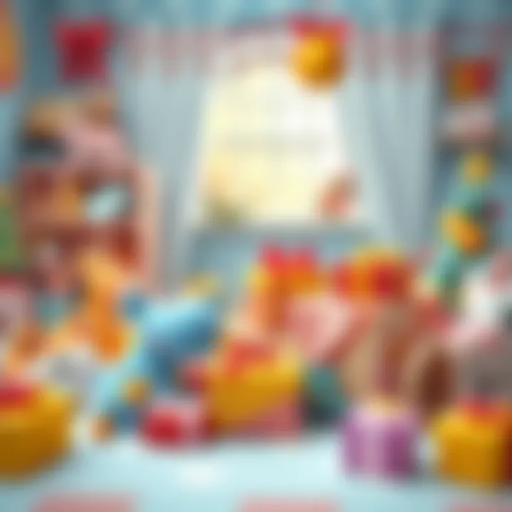 An illustration of various age-appropriate gifts