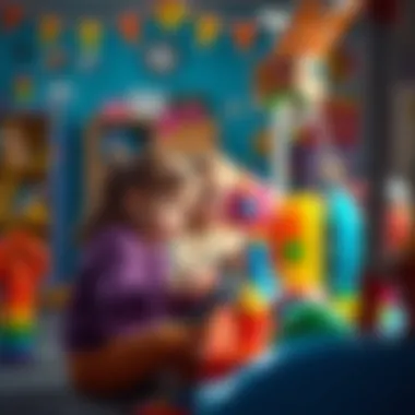 Children playing with interactive toys that enhance their learning experience.