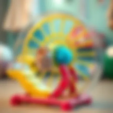 Interactive hamster wheel for exercise