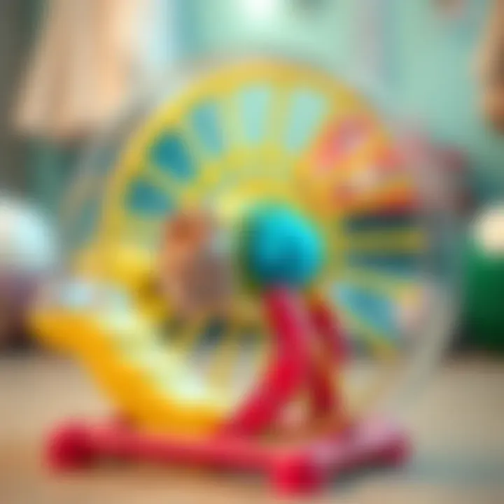 Interactive hamster wheel for exercise