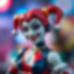 Harley Quinn in a vibrant comic book style