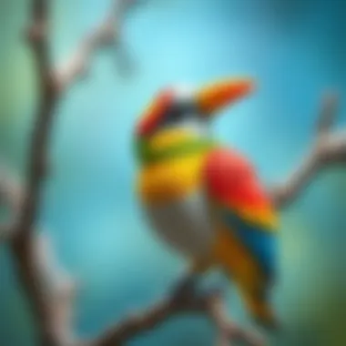 Bird Illustration Made Easy An easy drawing of a bird