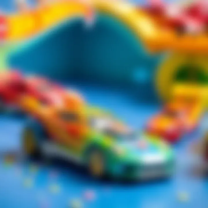 Creative play with Hot Wheels cars and imaginative setups